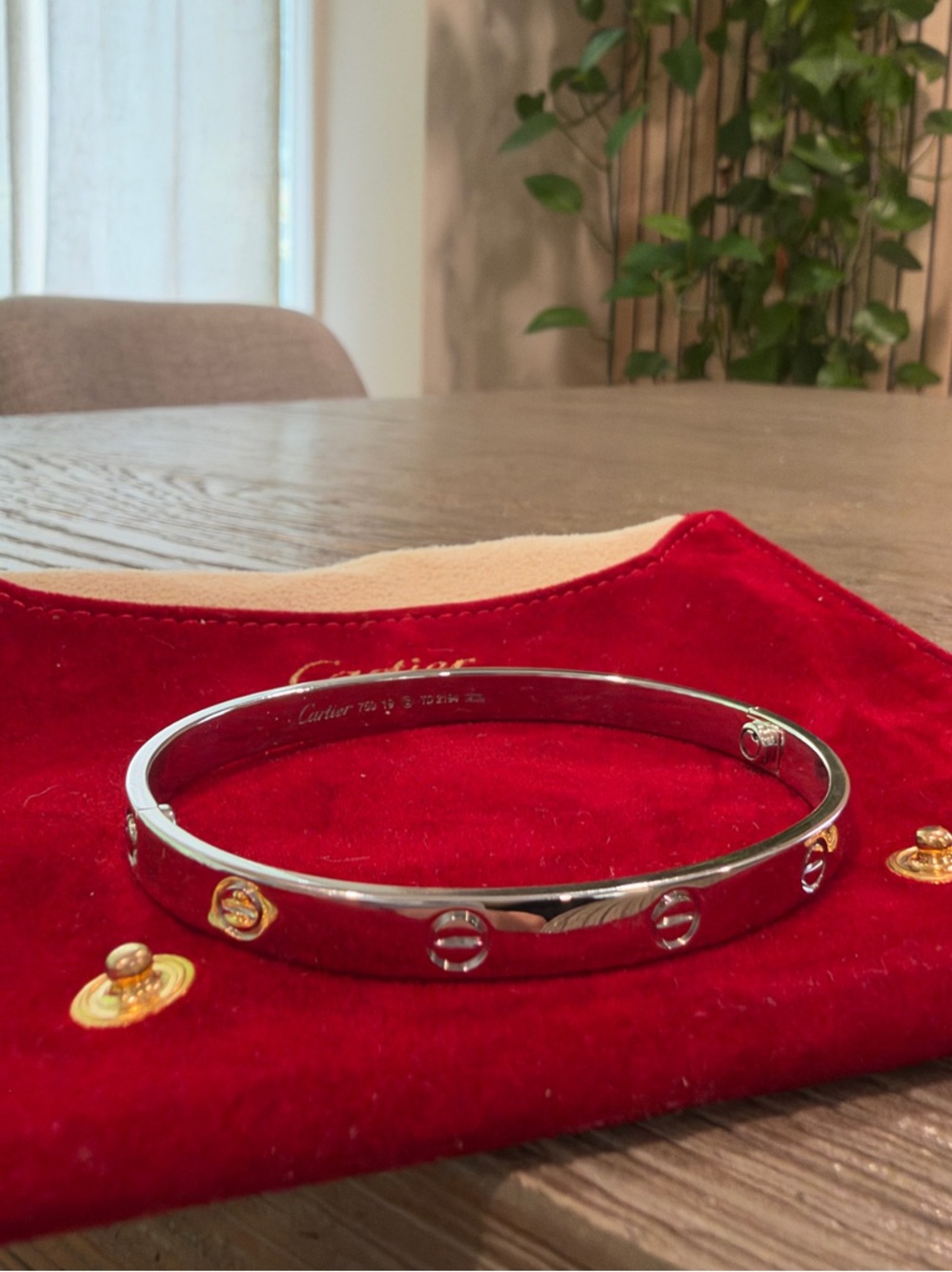 Cartier white gold Love Bracelet